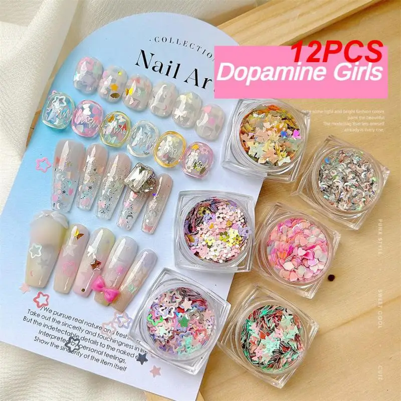 

12PCS Nail Decoration Irresistible Lasting Easy To Apply And Remove Stylish And Unique Eye-catching Understated Elegance