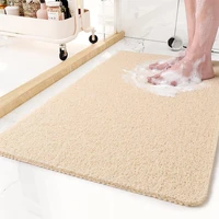 rectangle non slip shower rug bathtub mat carpet water drains pvc loofah soft home bathroom mat easy clean bathroom accessories