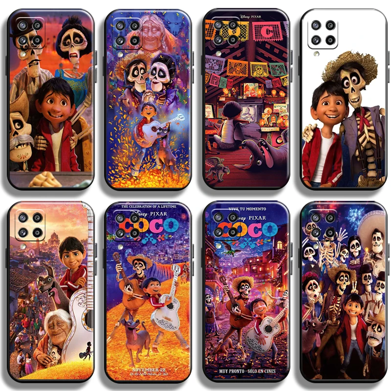 

Disney Coco Miguel Riveras For Samsung Galaxy M32 M32 5G Phone Case TPU Black Coque Shockproof Cases Back Funda Cover
