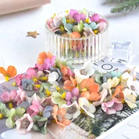 100pcs colorful daisy artificial flowers wreaths wedding home room decoration fake high quality flower diy party