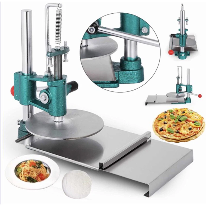 

Pizza Dough Press Machine 20cm Pizza Dough Flattening Press Dough Roller Sheeter Chapati pressing machine Pastry Presser