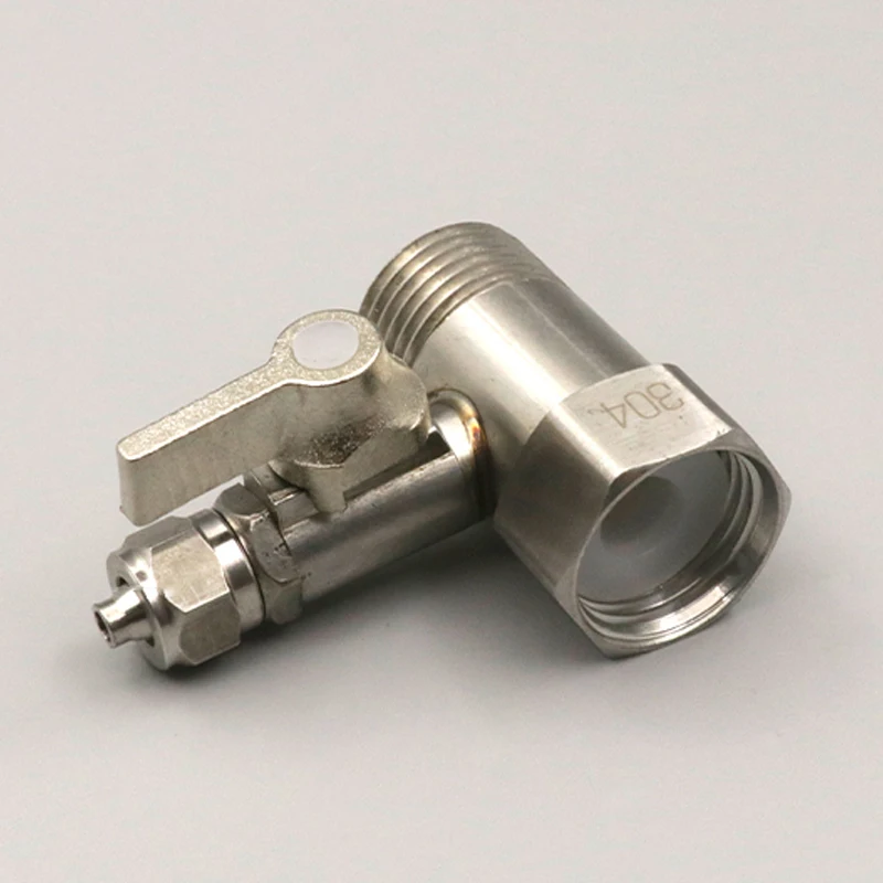 Шаровой кран для водоочистителя 1/4 дюйма 3/8 1/2 PE 3-ходовой адаптер из нержавеющей