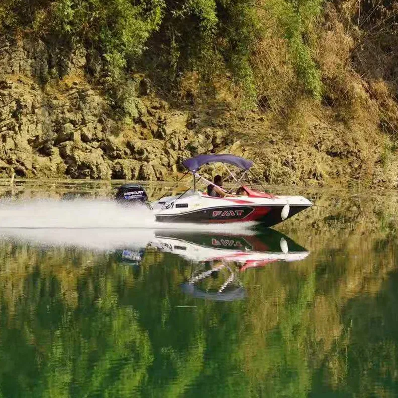 

Chinese Decorative ski Boat with stainless steel speaker