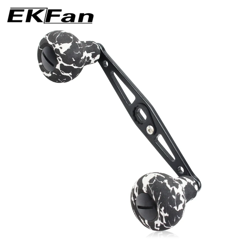 EKfan Camouflage EVA Knob Aluminum Alloy 110MM Fishing Reel Double Handle 7*4MM/8*5MM Series Fishing reel parts