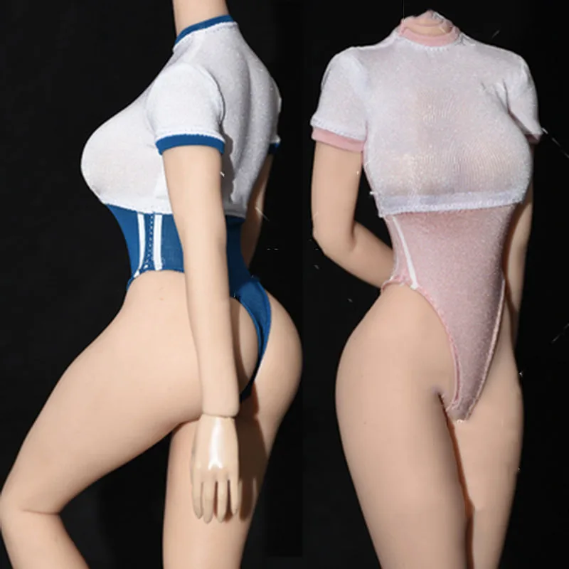 

Женский облегающий Привлекательный Высокий стрейчевый купальник из ледяного шелка для экшн-фигурки 3 вида стилей 1/6