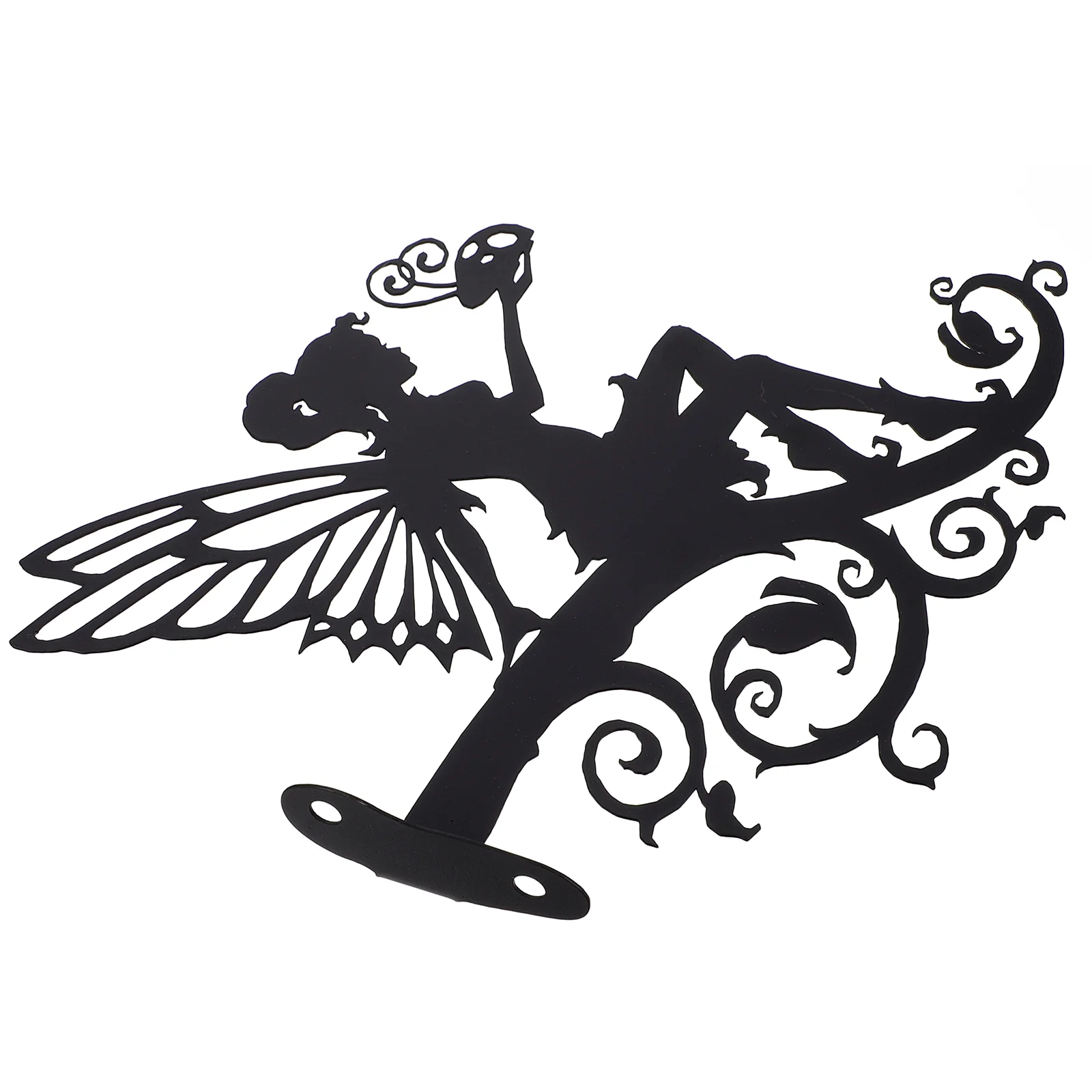

Iron Flower Fairy Silhouette Metal Decor Yard Craft Ornament Garden Lawn Decoration Lovely Adornment Tree Trunk