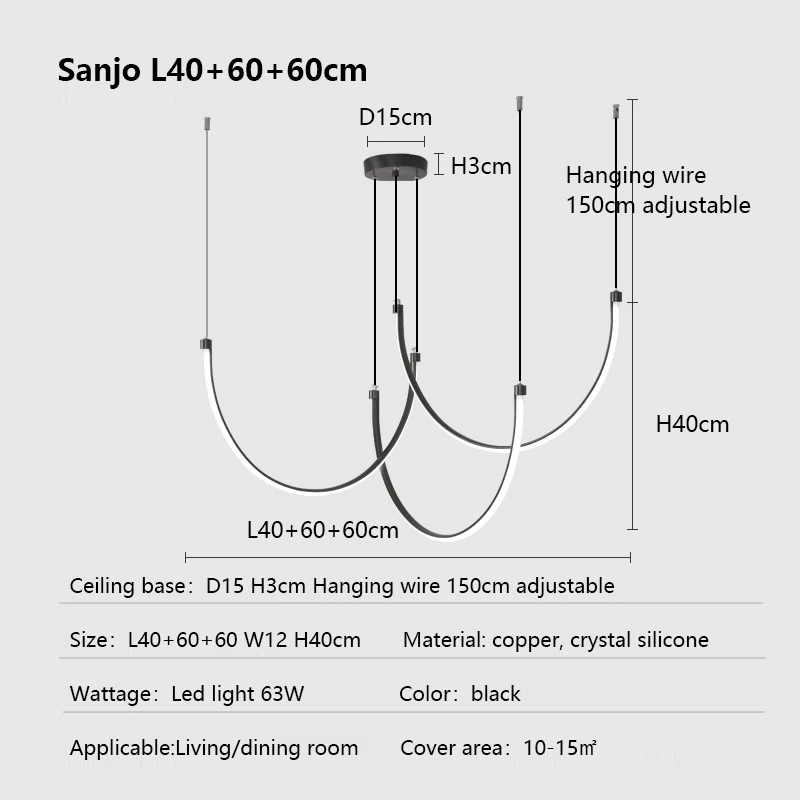 

Светодиодная люстра SaloEElaitte, медная, теплый свет