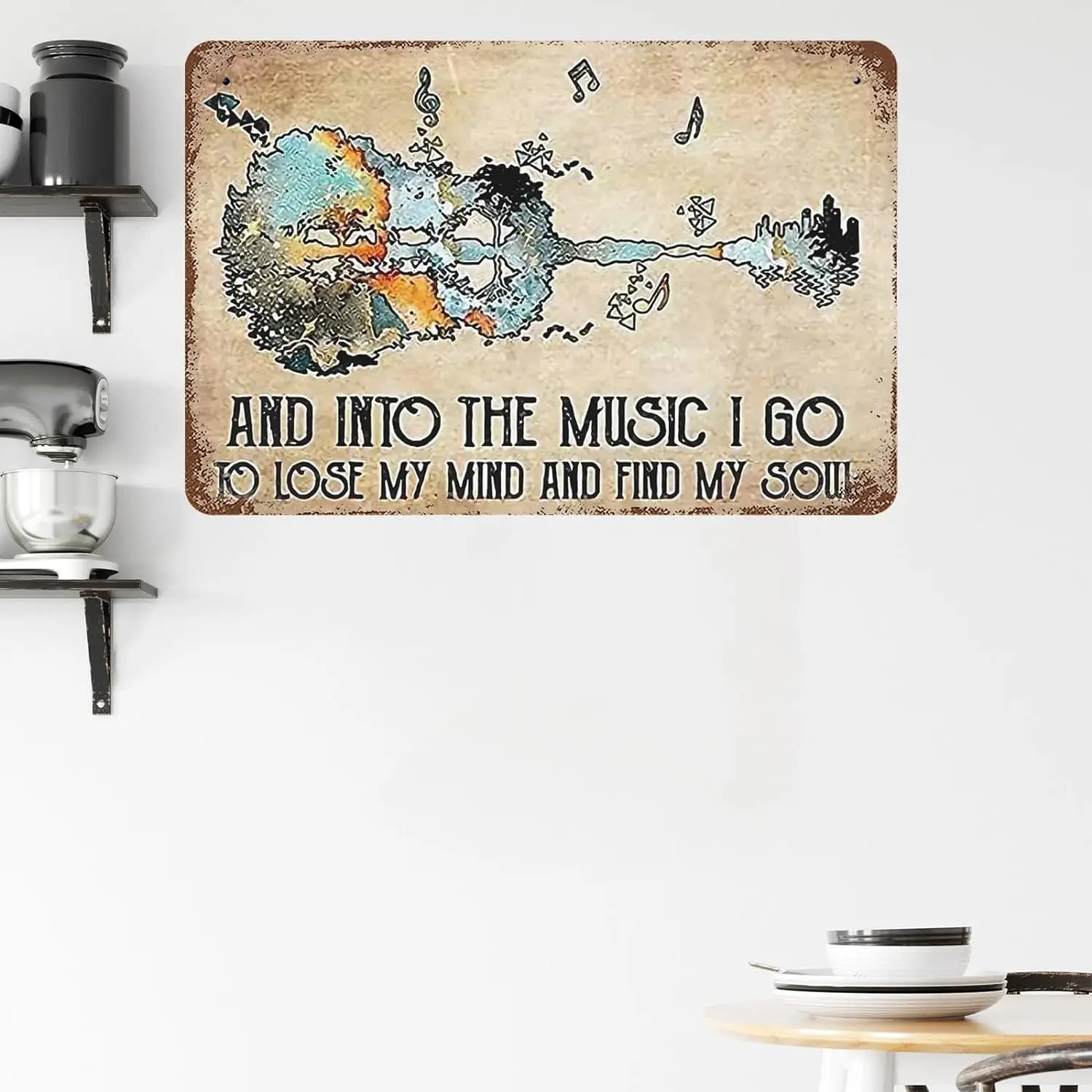 Винтажный металлический жестяной знак 8x12 дюймов новинка декор для музыки уроков