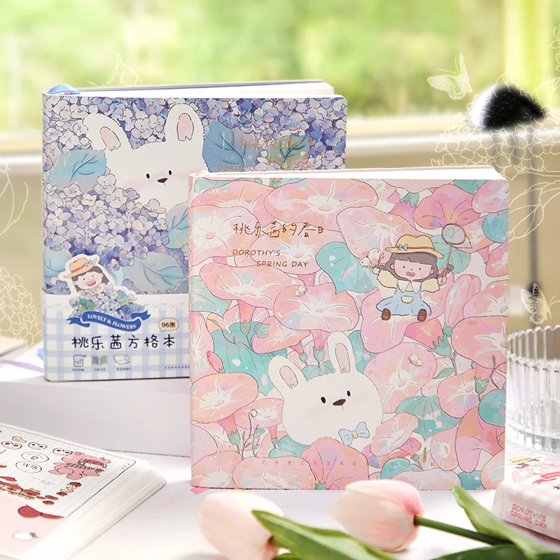 

Скрапбукинг дневник Kawaii, для девочек, блокнот в сетку, для офиса, школы