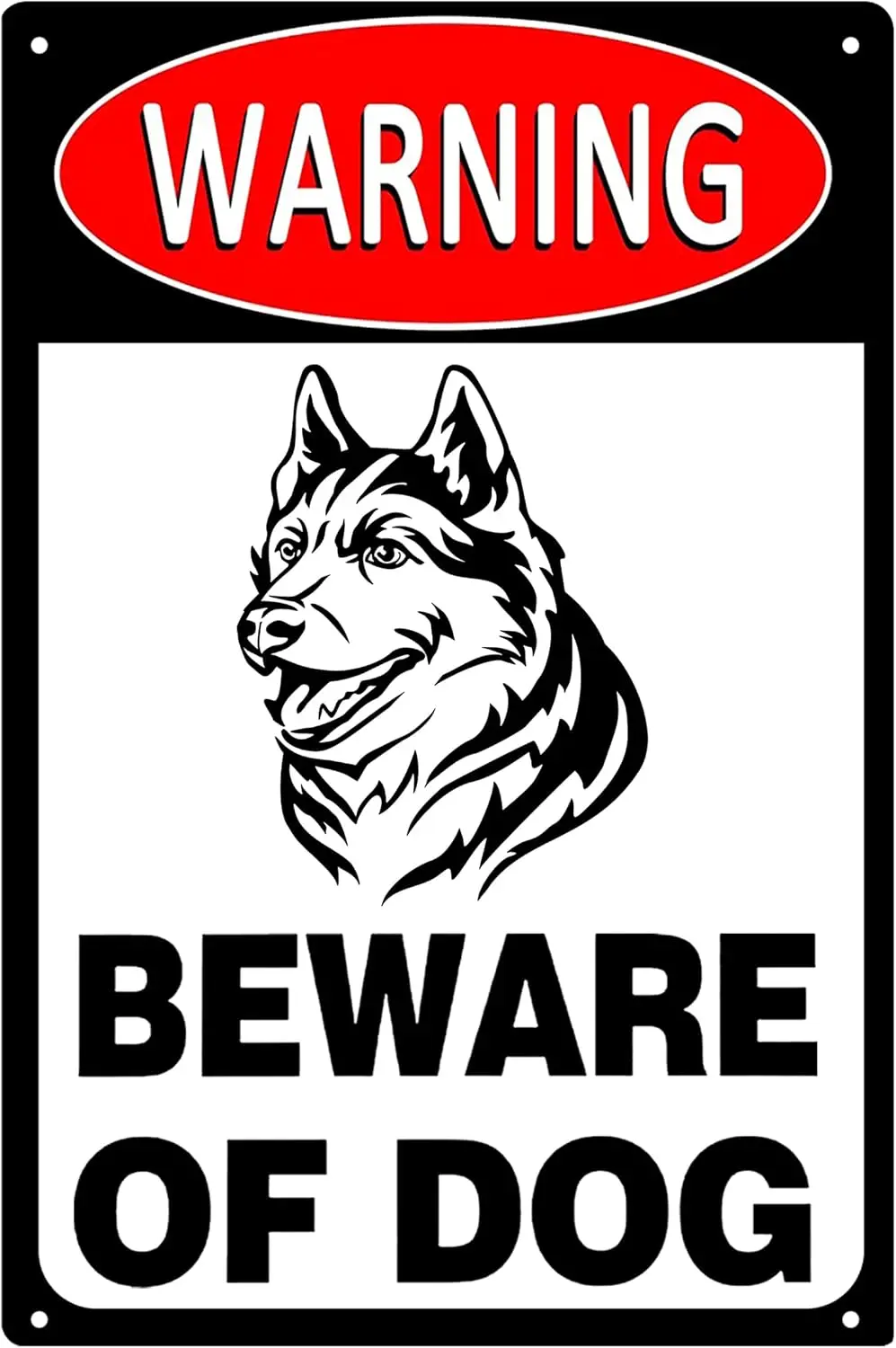 lumnum Wrnng Sgns Bewre of Dog Tg Fence Gte Outdoor Decorton 12x16 nches