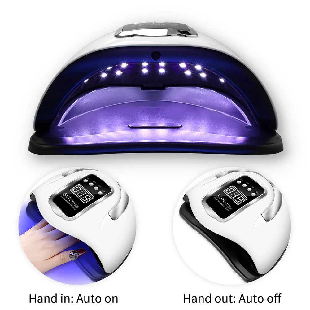 

120W Nail Dryer UV LED Powerful Smart Sensor Manicure For Curing All Nails Gel Polish Phototherapy Lamp Quick-drying Nail Salon