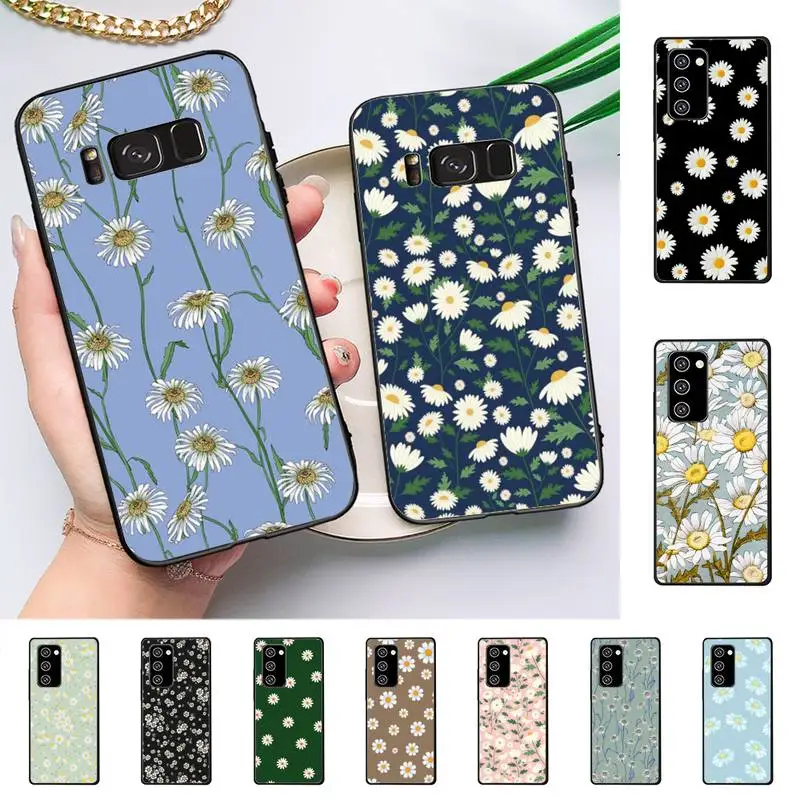 

Vintage Daisy Flowers Phone Case for Samsung Note 5 7 8 9 10 20 pro plus lite ultra A21 12 72