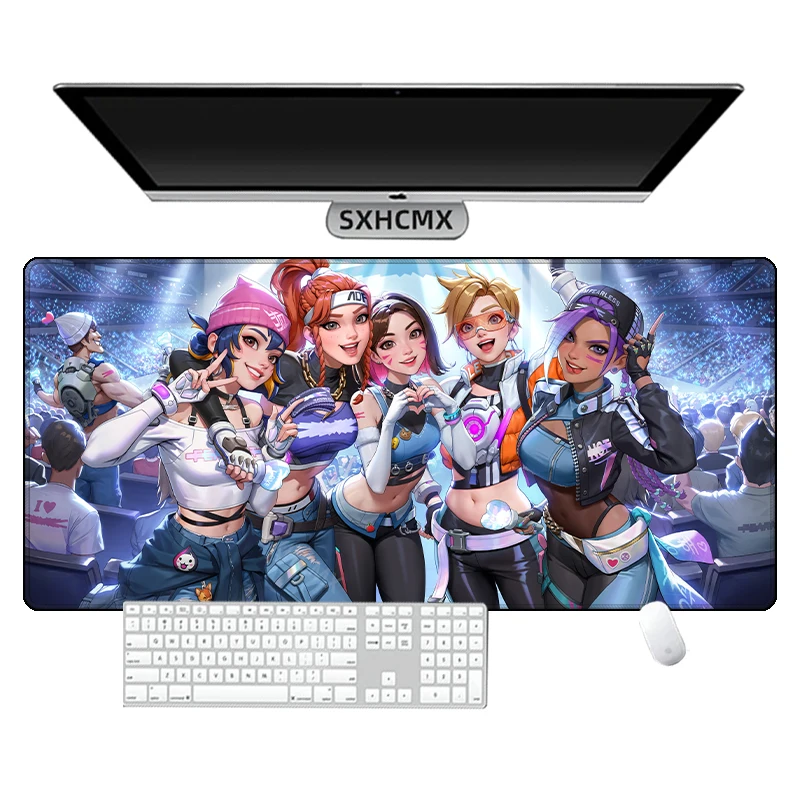 Фото Коврик для мыши Gamer Overwatch D.Va Компьютерный ноутбук Аниме Коврик для мыши с клавиатурой XXL Большой коврик для мыши Клавиатуры геймеров Decoracion Настольный коврик №2
