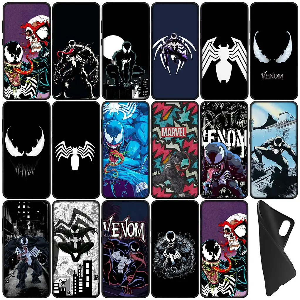 Гибкий чехол для телефона Venom Marvel OPPO A17 A15 A16 A3 Pro A40 A60 A80 A79 A95 A94 A74 A78 A58 A38 A57 Мягкий