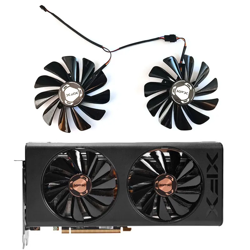 

95MM FDC10U12S9-C DC 12V Video Card Fan, For XFX RX 5600 XT 6GB Wolf Warrior Edition RX 5500 5700 XT Graphics Card Cooling Fan