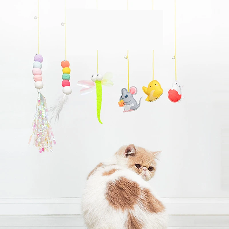 

Имитация гусеницы, игрушка для кошек, веревка для кошек, мышь, забавная интерактивная игрушка, выдвижная подвесная дверь, товары для домашни...