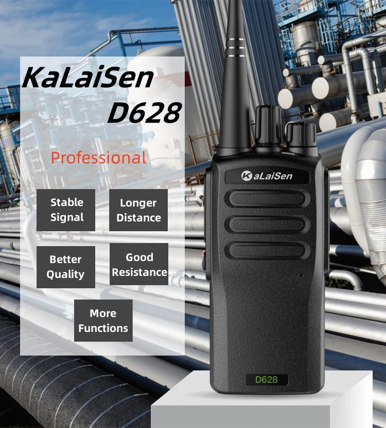 Original Handheld D628 Walkie-talkie UHF MHz FM HF Transceiver Trucker's Portable Two-way Radio Wireless Intercom High-powered