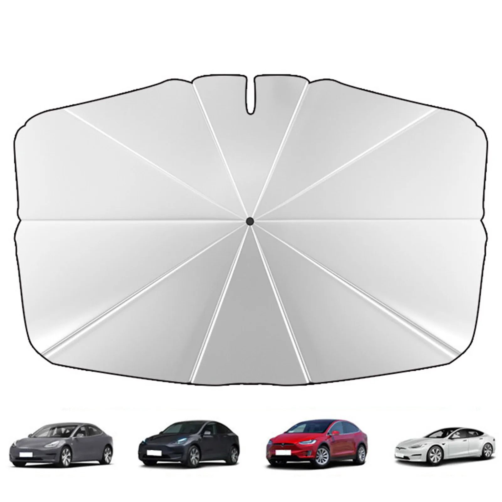 

For Tesla Car Window Sunshades Windshield Sun Shade Umbrella Vehicle Heat Insulation Front Interior Protection Cars Accessories