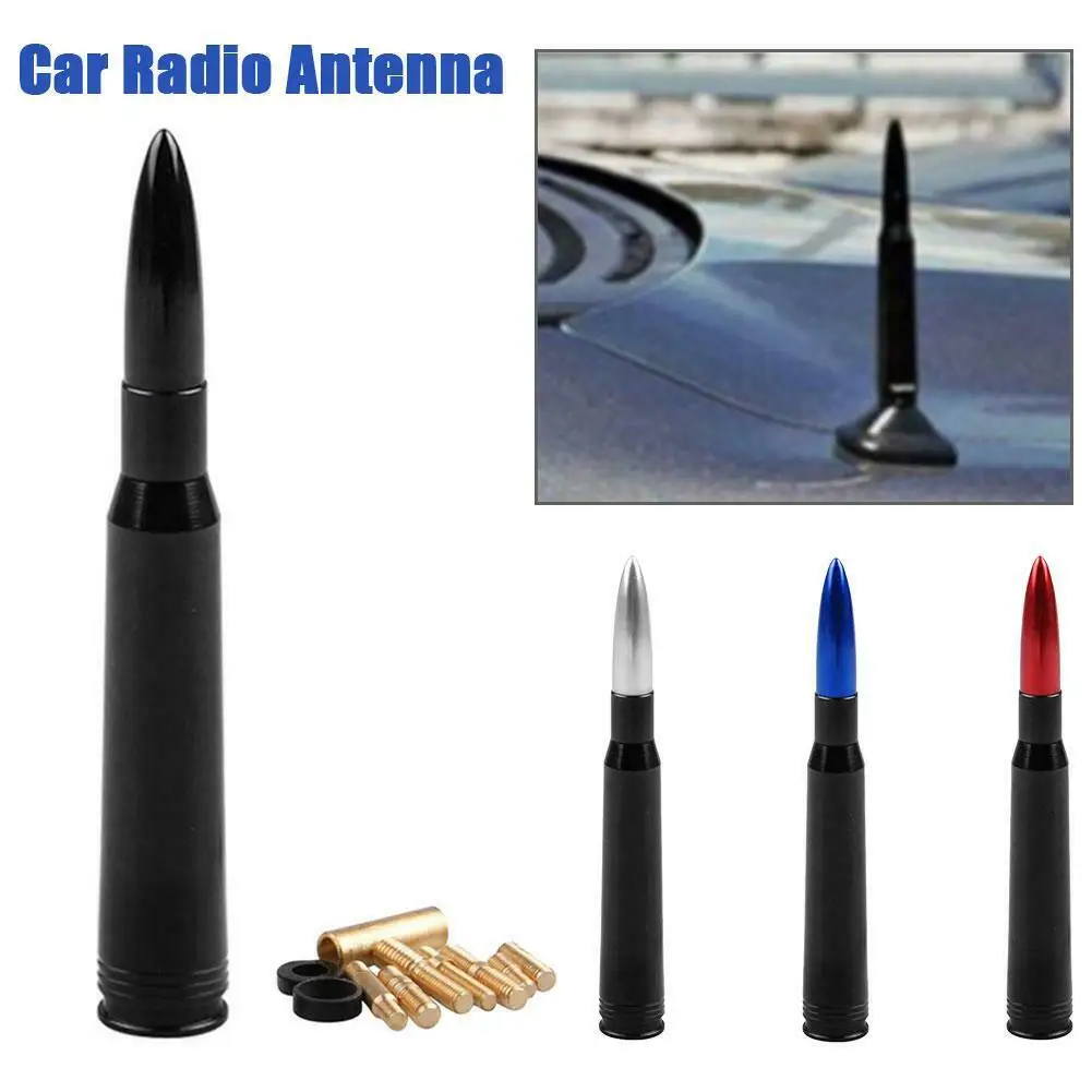 

Car Roof Bullet Antenna Heavy Gauge CNC Machined Easy Installation durable Red