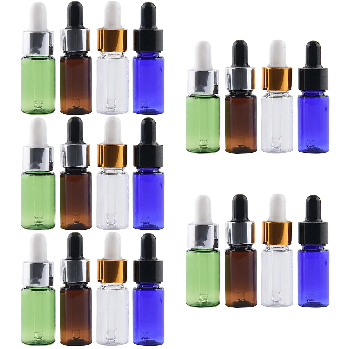 

20 Pcs Essential Oil Small Dropper Plastic With Essential Oil Bottles Empty Liquids Droppers Perfume Small The Pet