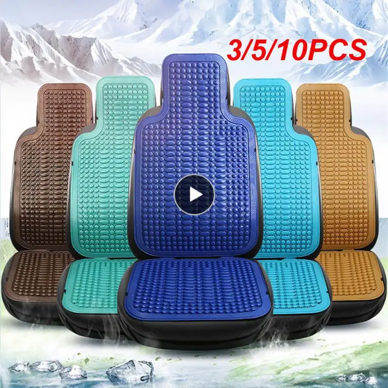 

3/5/10PCS Pe Durable Auto Seat Cushion Soft Automobile Chair Cover Universal Car Seat Cool Cushion Car Supplies With Waist Mat