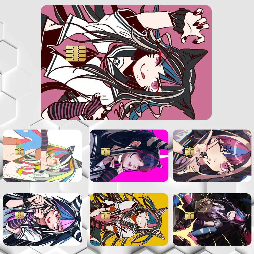 Фото Наклейка-пленка Ibuki Mioda Danganronpa для кредитных и дебетовых карт, водонепроницаемые мультяшные стикеры №1