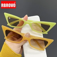 rbrovo 2022 cat eye retro sunglasses women vintage small cateye female sun glasses fashion brand designer eyewear oculos party
