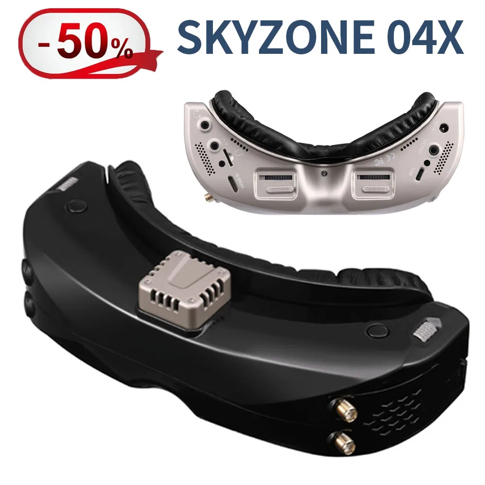 

SKYZONE SKY04X V2 OLED 5,8G 48CH приемник Steadyview 1280X960 DVR FPV очки с вентилятором трекера для радиоуправляемого самолета гоночного дрона