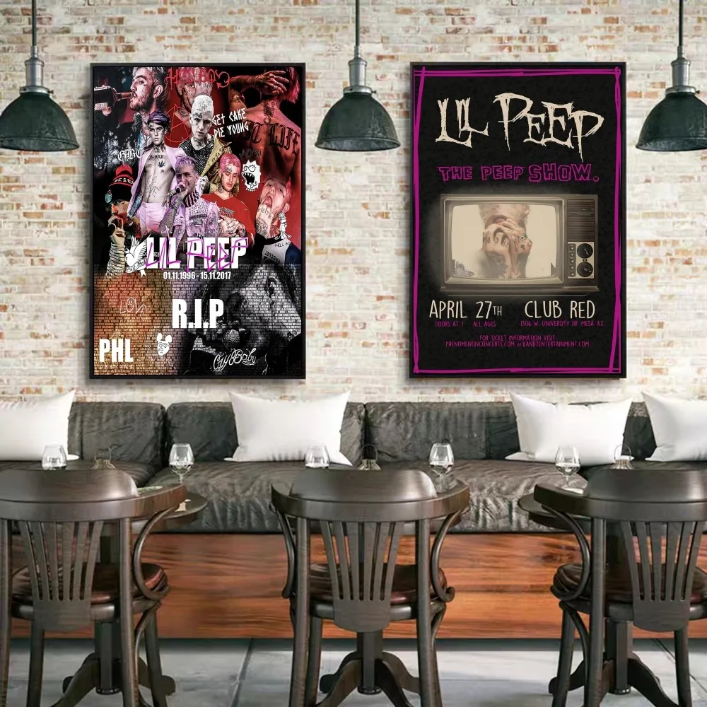 Винтажные постеры L-Lil P-Peep Hot Singer клейкие винтажные Декорации для комнаты дома