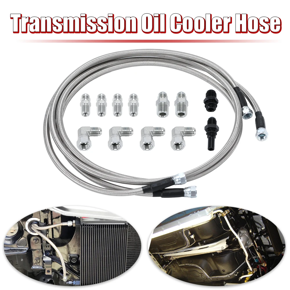 Плетеный шланг из нержавеющей стали для охлаждения трансмиссии ПТФЭ GM Chevy