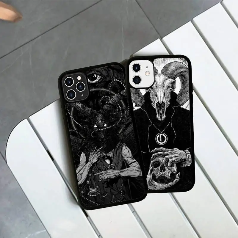 

Devil Satan Phone Case Silicone PC+TPU Case for iPhone 11 12 13 Pro Max 8 7 6 Plus X SE XR Hard Fundas
