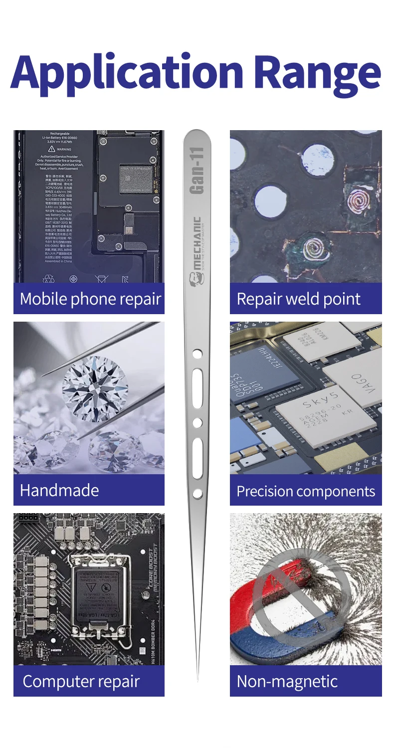 Механический пинцет эргономичный ремонт отпечатков пальцев летающая проволока