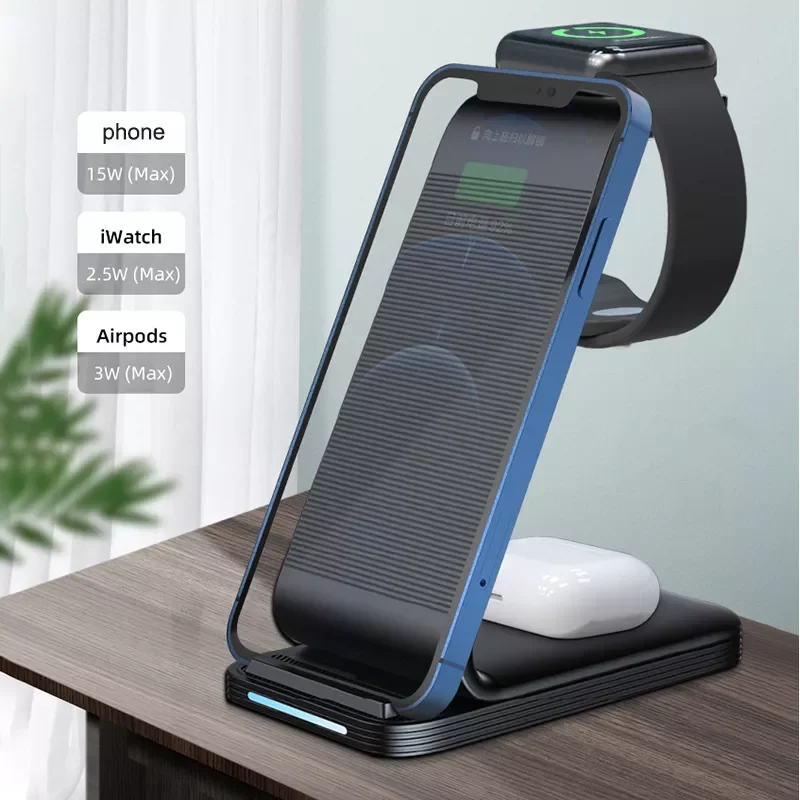 

In1 Wireless Chargers Samsung for 11promax Iphone12 11 13 Mobile Phone Magnetic Suction Wireless Charger Desktop Stand