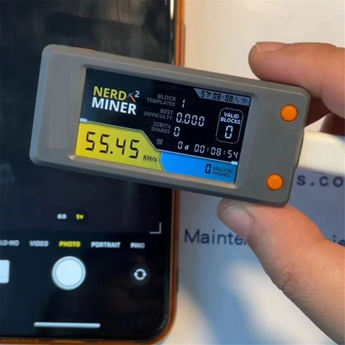 Bitcoin Nerd Miner V2.0 T-Display-S3 BTC Crypto Solo Lottery Nerdminer ЖК-дисплей 78 кГц/с с корпусом