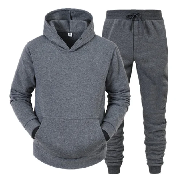 

Spring Winter 2Pcs Sets Tracksuit Men Hooded Sweatshirt+Pants Pullover Hoodie Sportwear Suit Ropa Hombre Casual 2023