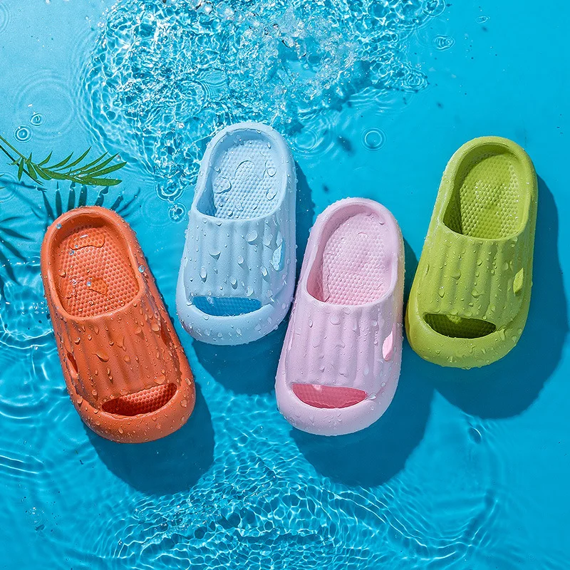 

Children's Slippers Summer Waterproof Boys Girls Slipper Soft Flip Flops Baby Bathroom Slippers Beach Shoe Kids Indoor Shoes