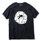 COOLMIND QI0252A 100% хлопок короткий рукав комаров окаменелостей принт Мужская футболка Повседневная летняя мужская футболка крутая Мужская футболка