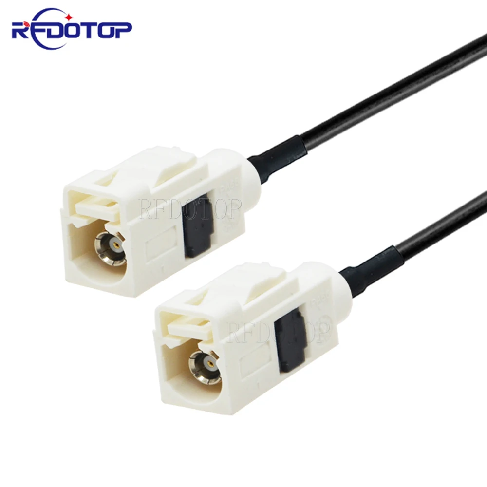 

1PCS RAL 9001 White Code Fakra B Male Plug/Female Jack RG174 RF Coaxial Cable Car Radio Antenna Extension Pigtail Cable