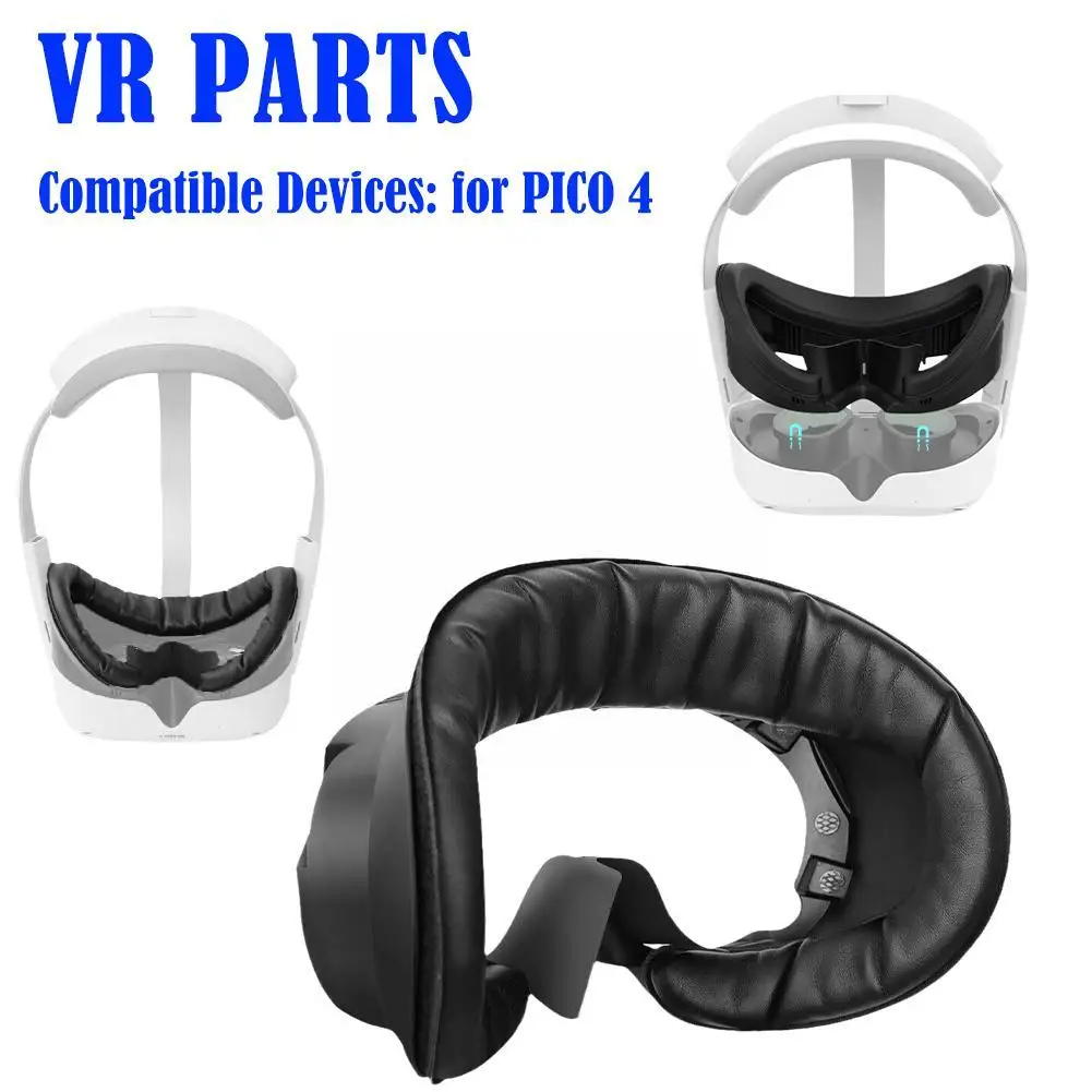 

VR Facial Interface Bracket For Valve Index With Anti-Leakage Nose Pad PU Leather Sweat-Proof Foam Face Cover Pad H0F6