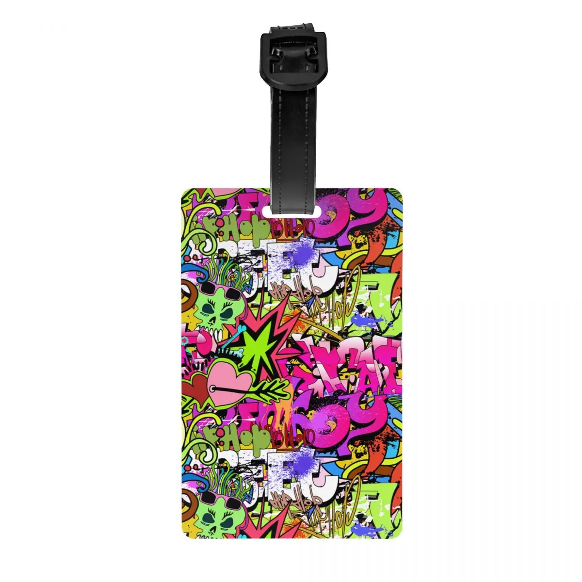 

Custom Street Graffiti Urban Art Luggage Tag Privacy Protection Baggage Tags Travel Bag Labels Suitcase
