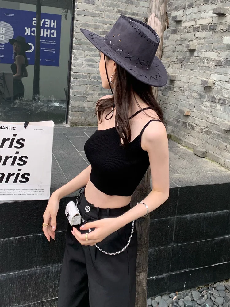 

2022Slightly cmisole women's inner bottom lyer to show thin short sleeveless top spring and summer