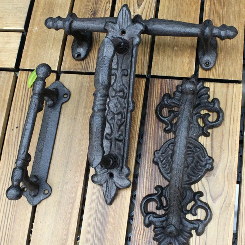 

Black Easy Installation Craft Door Handles - Stylish For Any Door Enhanced Security Handles For GardenCourtyard