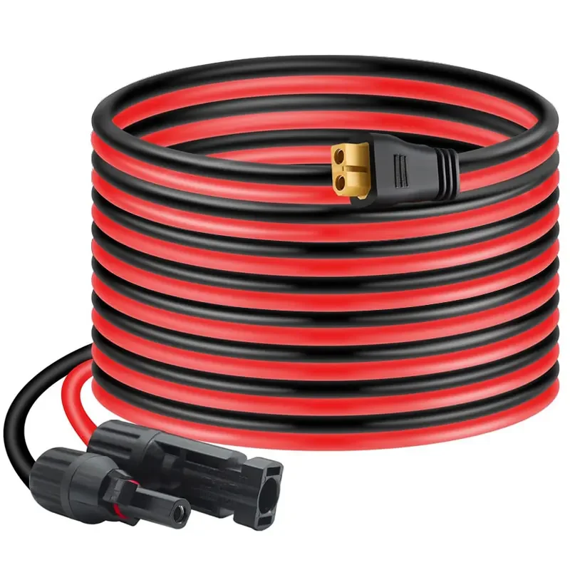 Фото Разъем солнечной панели 6 м/20 футов, 3 м/10 футов, 12AWG, кабель XT60 для солнечных генераторов ALLPOWERS Ecoflow River Delta Anker Bluetti №1
