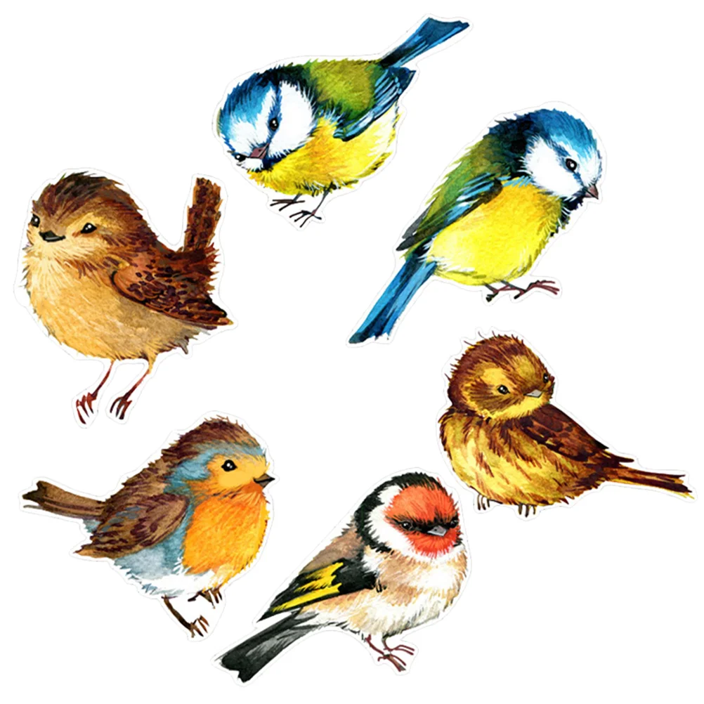 

6 шт., декоративные наклейки на окна