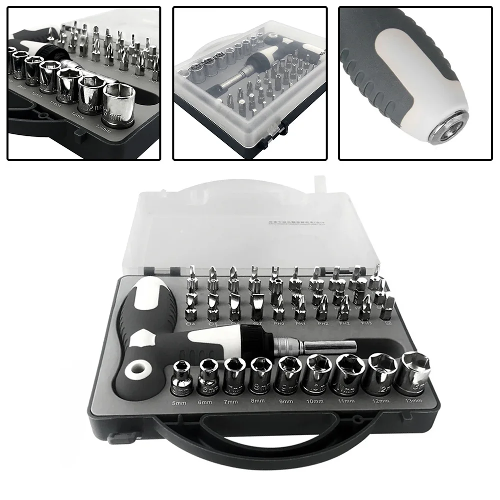 

1set 41 In 1 Precision Screwdriver Bit Set Telescopic T-shaped Sleeve Repair Tool For Repairing Electronics Accessories