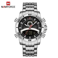 naviforce watch mens 2021 luminous dual display relogio masculino business modern wristwatches luxury clock waterproof montre