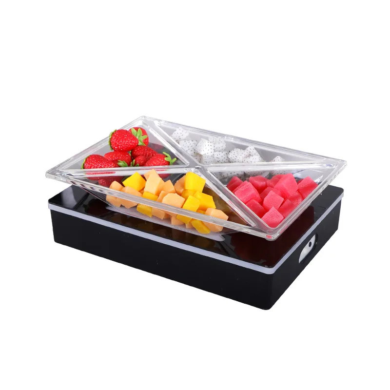 Wan Zhan Bar Luminous Fruit Plate Rack LED Creative KTV Special Sigong Grid Internet celebrity fruit platter snack snack plate (art.: 3920d2eb80f06) - 3920d2eb80f06