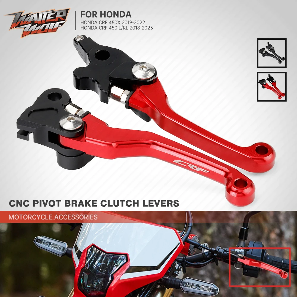 

CRF450 Pivot Brake Clutch Levers For HONDA CRF450X CRF450L CRF450RL 2018-2023 Motorcycle Accessories Handles CRF 450X 450L 450RL