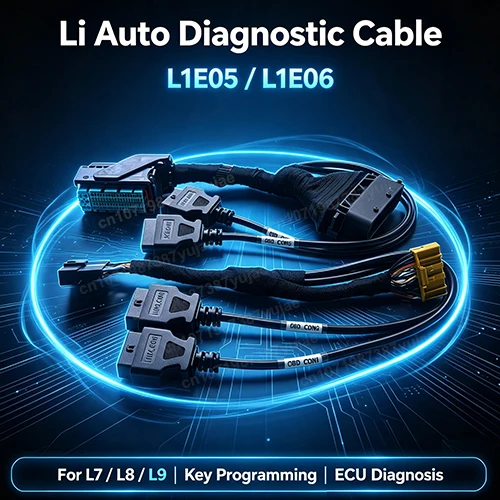 Фото Диагностический кабель для Li Auto L1E05 L1E06, для Lixiang L7 L8 L9 L1E06 (94-контактный) и L1E05 (40-контактный), провод для подключения OBD ECU №2