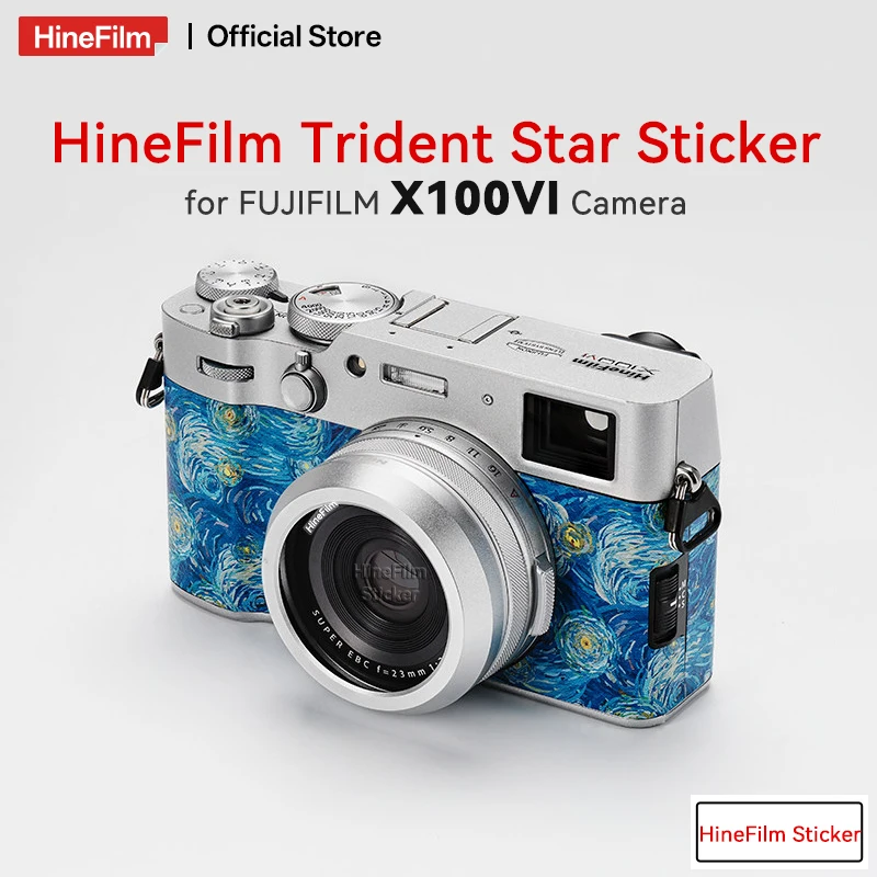 Фото Защитная пленка Hinefilm для камеры Fujifilm X100VI, наклейка-декаль для камеры Fuji X100 VI, защитный чехол-обертка. №1